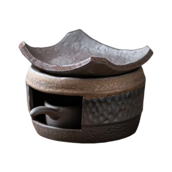 Ceramic Aromatherapy Candle Warmer Incense & Tea Pot Heater Diffuser Zen Atmosphere Decor for Home Meditation