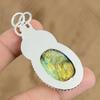 Natural Labradorite Mother Birthday Handcrafted Boho Wedding Pendant 925 Silver