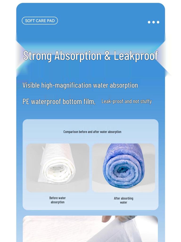 Qifu Thickened Adult Care Incontinence Pad - Disposable Elderly & Postpartum Mattress Protector