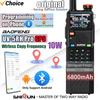 Baofeng UV-5RH Pro GPS APRS 6800mAh 10W Long Range Dual-Band Radios Long Standby Bluetooth Android 640 Channels Type-C Charging
