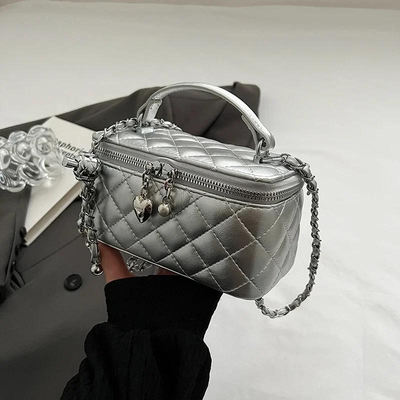 

Модные сумки-тоуты и сумки через плечо с ромбовидной решеткой для женщин, новая высококачественная женская сумка-мессенджер