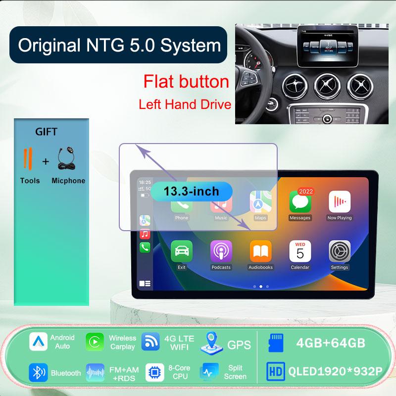 Android 15 autoradio Audio lecteur vidéo multimédia pour Benz classe A CLA GLA classe 2012 - 2018 sans fil CarPlay Navigation GPS 4G