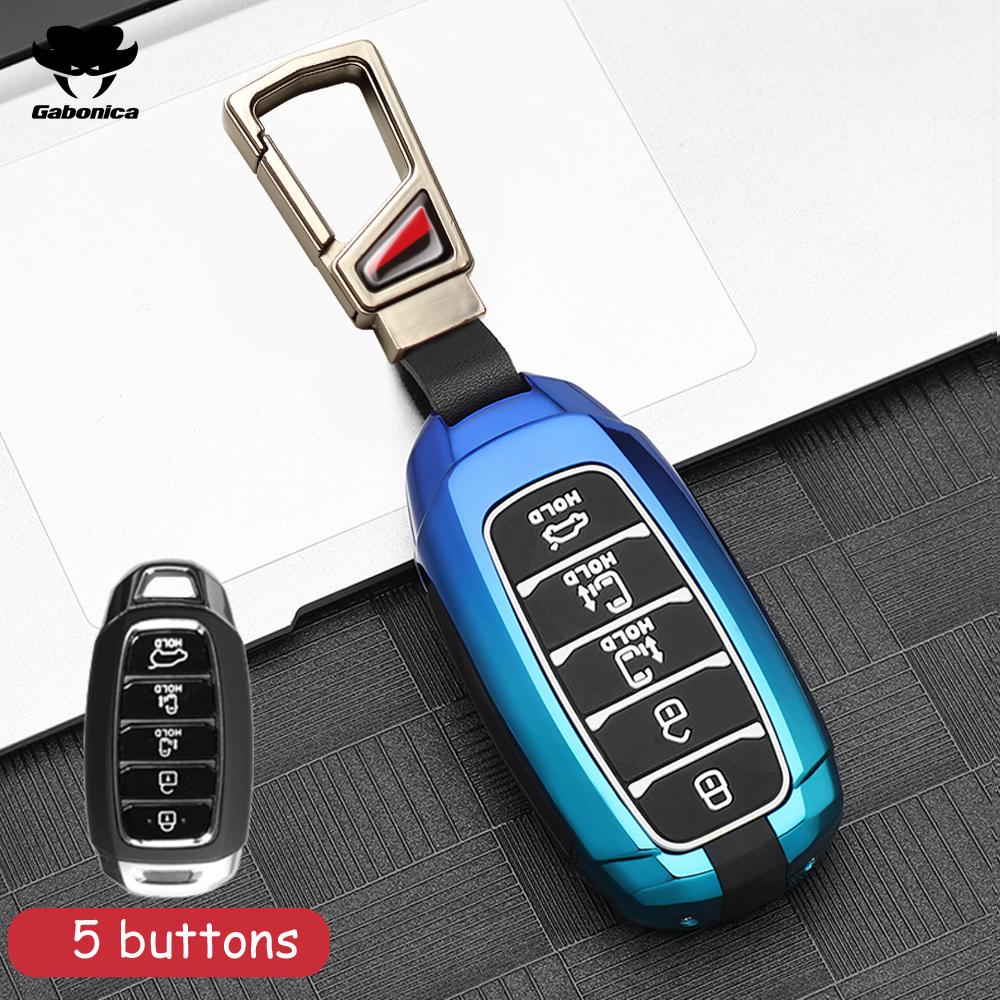 Alloy Car Key Cover For Hyundai N Line Verna Solaris Elantra Azera Kona Encino Grandeur Azera Palisade I30 Ix35 Accent Santa Fe