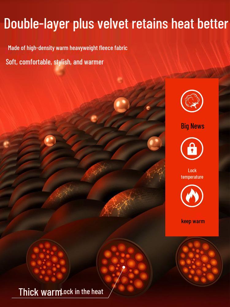 Men's 2026 Plus Velvet Thick 700G Lambswool Hooded Fleece Jacket