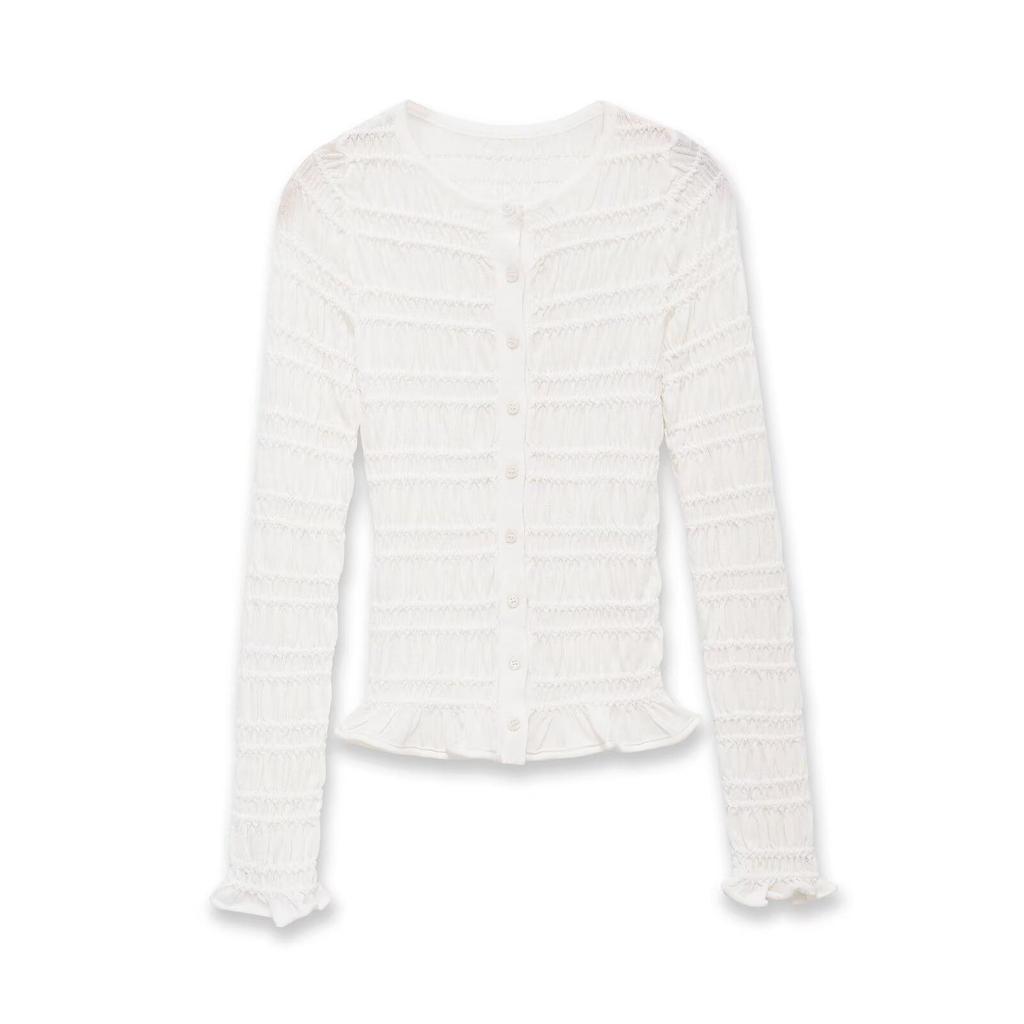 Spring 2026 European Style Women's Long Sleeve Honeycomb Knitwear