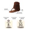 Thick-soled wedged toe Roman rivet fringed cool boots women's summer 2024 new fashion bohemian sandals