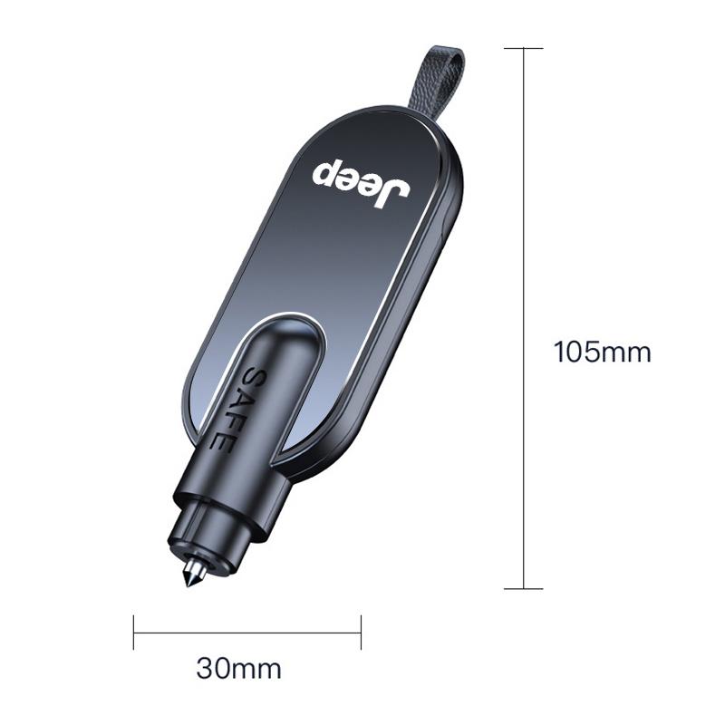 Car Safety Hammer Emergency Glass Window Breaker Escape Tool For Jeep Grand Cherokee Wrangler JK Gladiator Compass Renegade