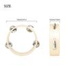 6inch Single Row Tambourine Percussion Musical Instruments Educational Toy Wood Round Handbell Handheld Tambourine