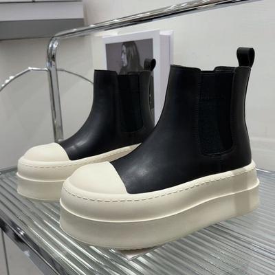 Retro Thick-soled Short Boots for Women, Ankle Boots, New and Versatile Shoes, Cylindrical Boots