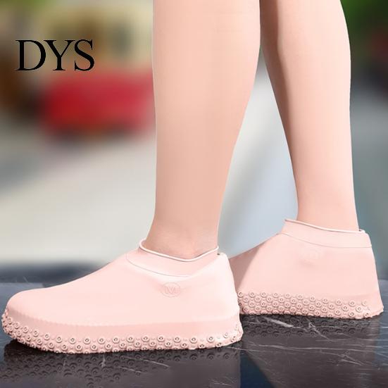 Silicone Shoe Protector 1 Pair Waterproof Rain Cover Non-Slip Reusable Overshoes Men Women Travel Outdoor Rain-proof Boot Shoes Guard