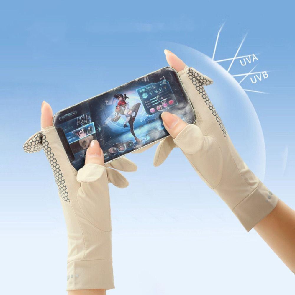 Anti-UV Sun Protection Riding Gloves Breathable Summer Driving Gloves Sunscreen Gloves Cycling