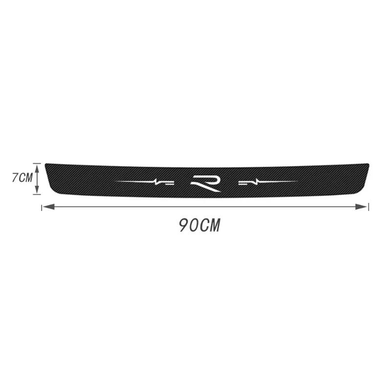 WGLRK1 Car Trunk Tail Threshold Door Sill Protector Stickers for Volkswagen VW RLine R LINE Badge Passat Polo GOLF 3 5 8 Jetta Touareg
