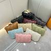 Borsa a tracolla quadrata mini intrecciata in vera pelle da donna e uomo, morbida, con chiusura magnetica, per uso quotidiano
