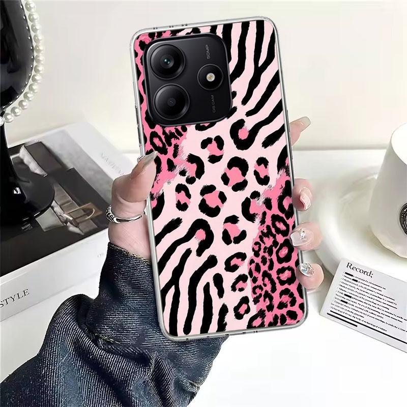 

Pink Leopard Print Soft Phone Case For Xiaomi Redmi Note 15 14 14S 13 12 Pro Plus 12S 11 11S 11E 10 10S 11T 5G Fundas Coque Redm Redmi Note 13 5G
