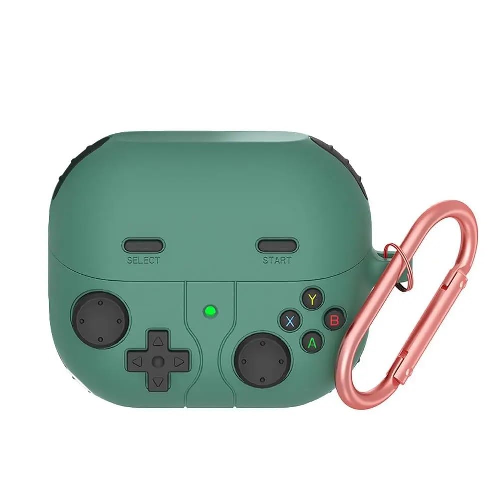 

Game Silicone Case for Samsung Galaxy Buds 3 FE/ Buds 3 Pro / Buds 3 Full Protective Skin Case for Samsung Galaxy Buds 3 Series For Buds 3 зелёный