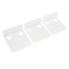 3 PCS Small Security Cameras Wall Shelf with 6 Cable Clips 10PCS Tapes Acrylic Waterproof Drill
