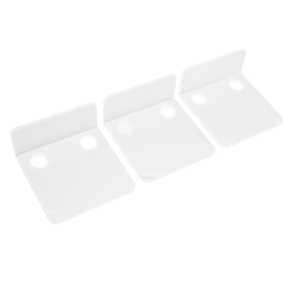 3 PCS Small Security Cameras Wall Shelf with 6 Cable Clips 10PCS Tapes Acrylic Waterproof Drill