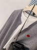 2025 Autumn/Winter Women's Wool Round Neck Knit Cardigan - Elegant Loose Sweater Coat