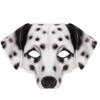 Maschera da dalmata carina, accessorio per una festa in maschera o una performance cosplay.