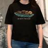 Segui il Flusso Lontra Grafica Maglietta Carina Lontra Marina Amante degli Animali Unisex