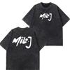 Rapper Milo J Album Tour Vintage Washed T Shirts Mens Women Clothing Harajuku Hip Hop Tshirts Short Slevee Oversized Tshirts