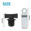 Stainless Steel Distribution Box Tool Lock Keyless Cylindrical Tongue Swivel Lock Industrial Instrument Cabinet Lock