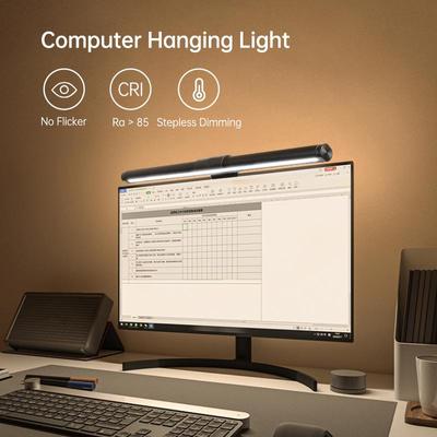 Tela regulável de 44 cm LED Luz suspensa Monitor de computador PC Escritório Estudo Candeeiro de mesa de leitura
