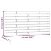 824728 vidaXL Wall-mounted Headboard 126x3x63 Cm Solid Pine Wood