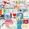 50 Trendy Graffiti Music Cultural Stickers for Laptops & Phone Cases
