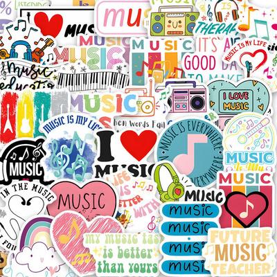 50 Trendy Graffiti Music Cultural Stickers for Laptops & Phone Cases