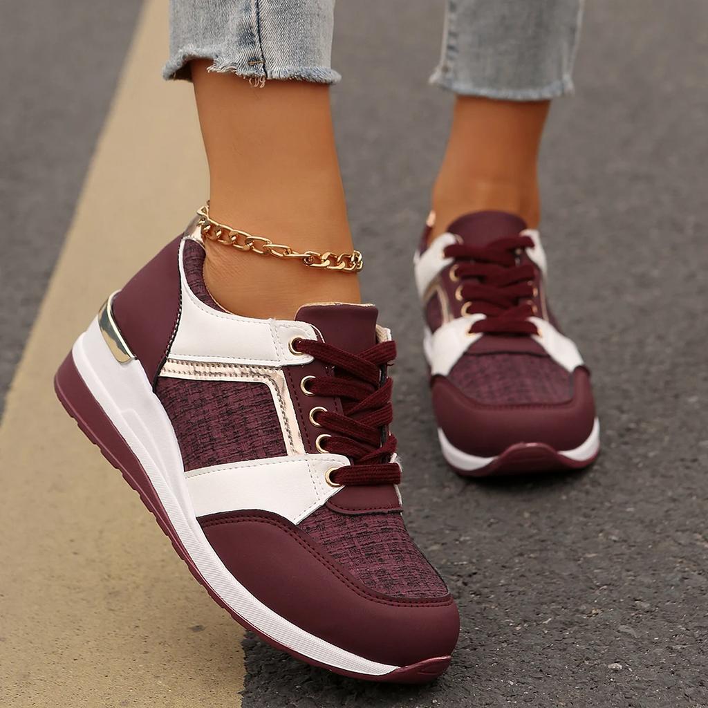 Fashion Women Flats Shoes Lace Up Designer Shoes Women Lightweight Loafers Comfortable Outdoor Anti-slip Sneakers Zapatillas De Mujer