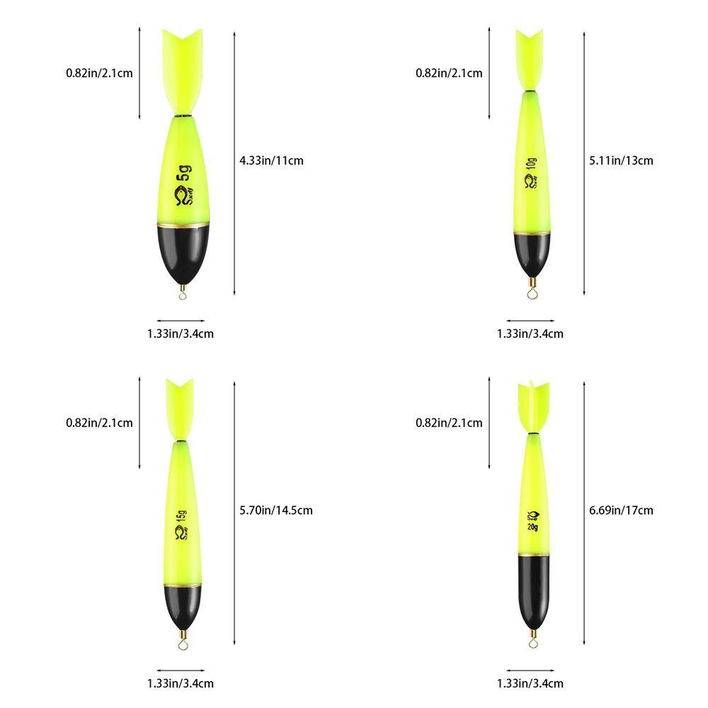 ABS Luminous Electronic Fish Float Big Buoyancy Fishing Vertical Float  Shallow Water