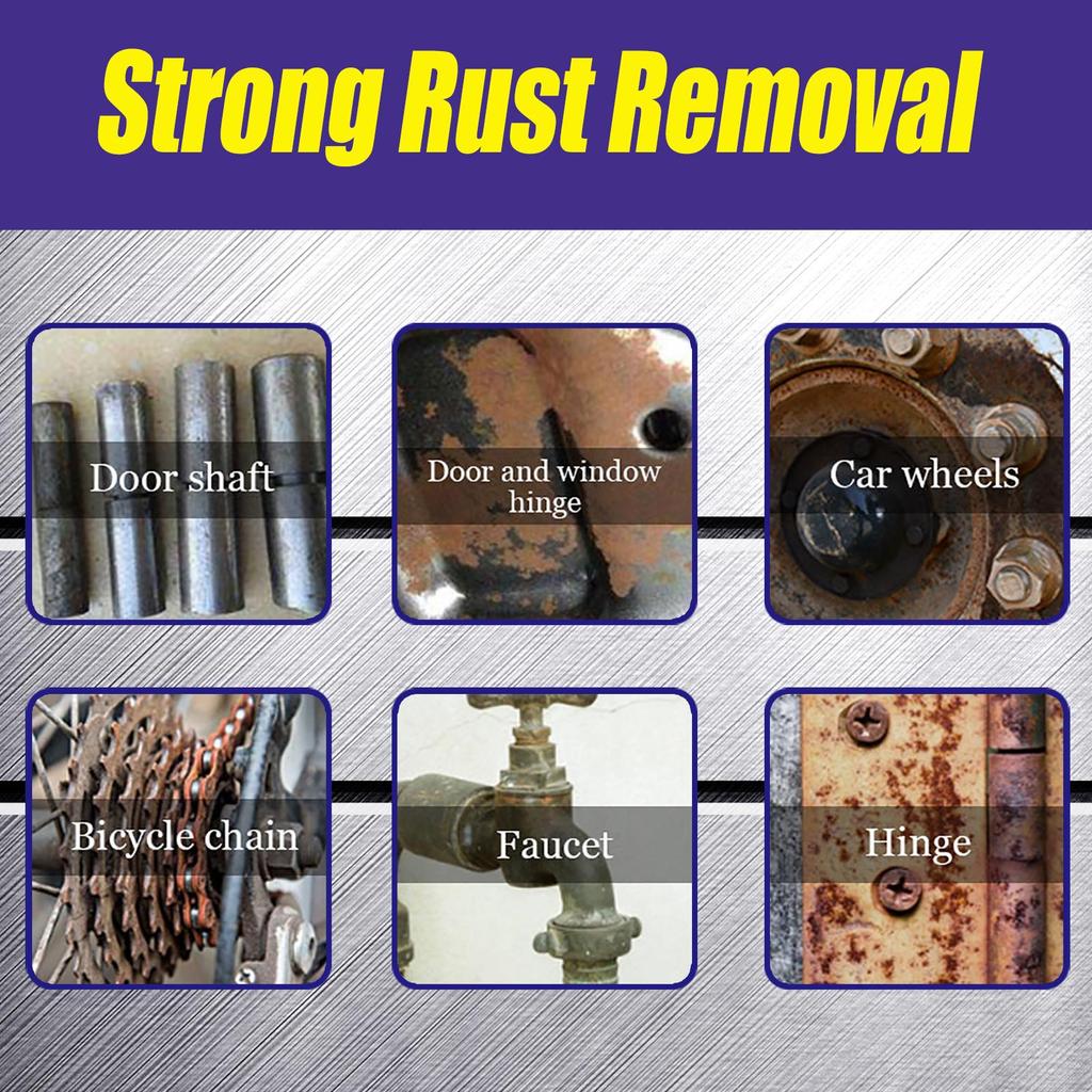 Jaysuing Rust Remover & Polisher 30ml - Automotive Metal Rust Remover, Car Refurbishing Cleaning, Polishing, Lubricating, and Rust-Preventing Spray
