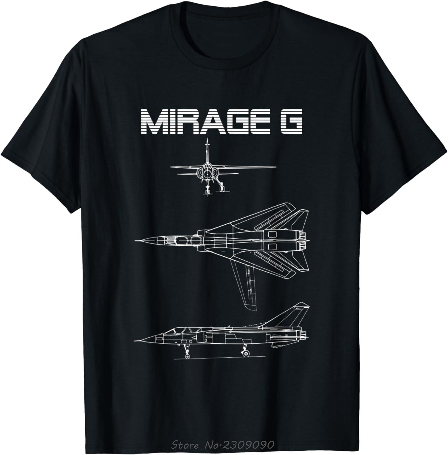 

Mirage-G French Plane Warbird Blueprint Schematics Diagram Cotton Tshirt Casual Oversized T-shirt Mens Clothing Unisex Tops Tees S разноцветный