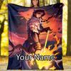 Custom Name Vox Machina Theme Printed Blanket - Perfect for Couch, Bed, Travel & Outdoor Use | Machine Washable, Cozy & Durable.