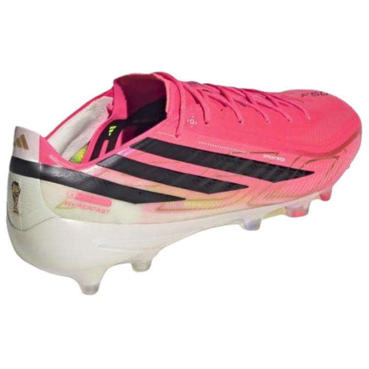 adidas F50 Hyperfast Elite AG Solar Turbo Unisex Voetbalschoenen Roze Solar-Turbo Zwart Core KI9129