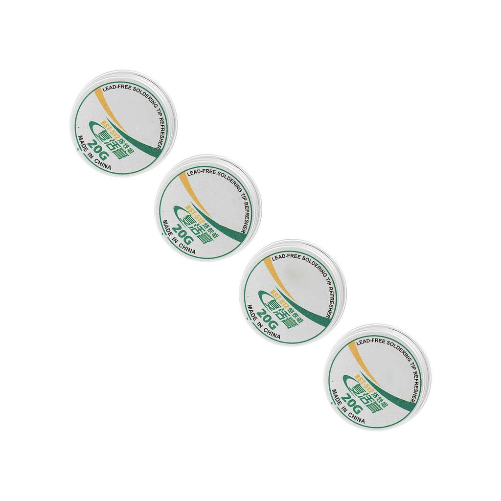 4Pcs Soldering Tip Refresher Clean Paste Tin Powder Resurrection Paste for Oxide Solder Iron Head