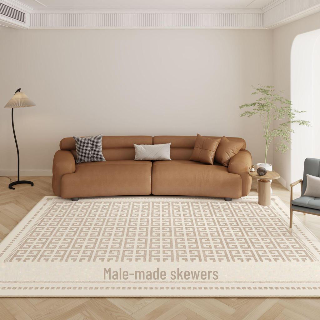 Modern Simple Waterproof Carpet and Coffee Table Set for Living Room and Bedroom