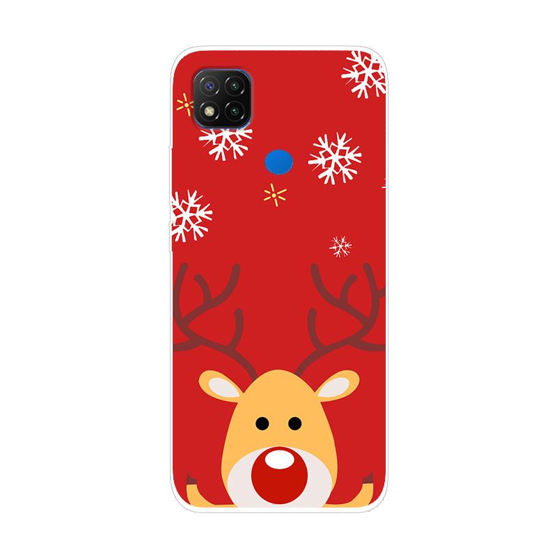 Soft Silicone Case For Xiaomi Redmi 9C NFC Case Soft TPU Christmas Phone Case For Xiaomi Redmi 10C 9C Case Redmi 9 C NFC Cover