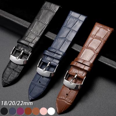 18mm 20mm 22mm Weiches Lederarmband für Seiko für Omega Uhrenarmband Krokodilmuster Rindsleder Armband Sport Wasserdichtes Armband