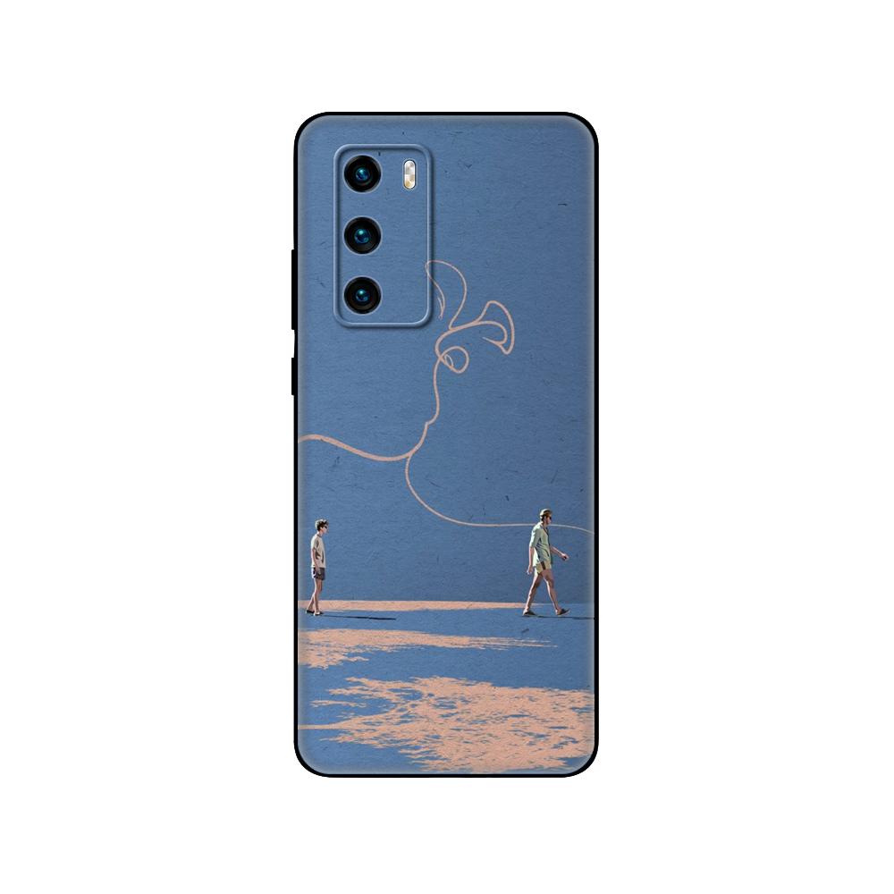 Black Tpu Case For Huawei P30 Lite P30 Pro P40 Case For Huawei P40 LITE E P Smart 2020 Case Cover Call Me by Your Name
