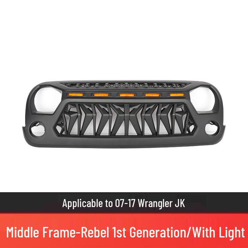 Naštvaná mřížka se světly pro 07-23 Wrangler, Renegade, Gladiator Přední úprava