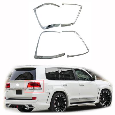 New Chrome Car Accessories Plated Tail Lamp Cover Trim Paste Style For Toyota Land Cruiser LC200 FJ200 200 2012 2013 2014 2015