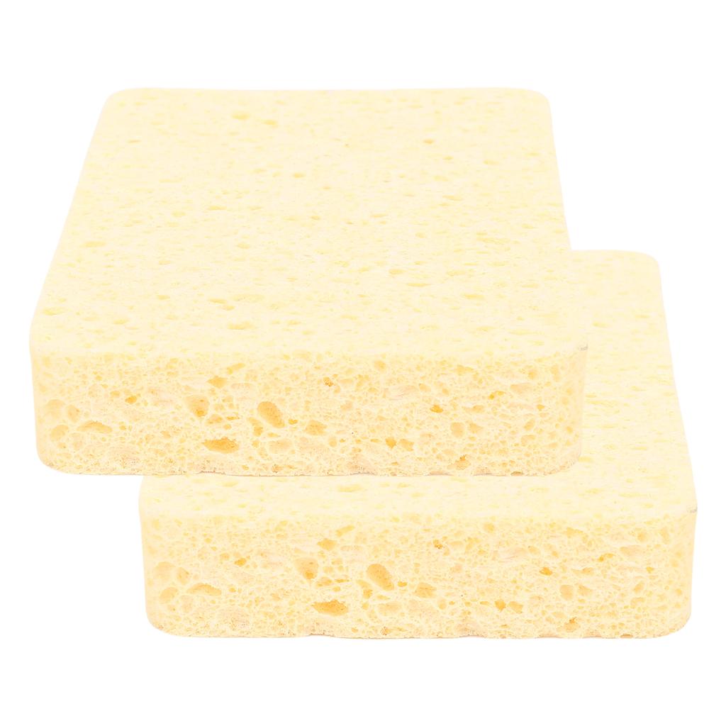 2Pcs Painting Sponge Rectangle Absorbent Sponge Set with Storage Box for Crafting Clning