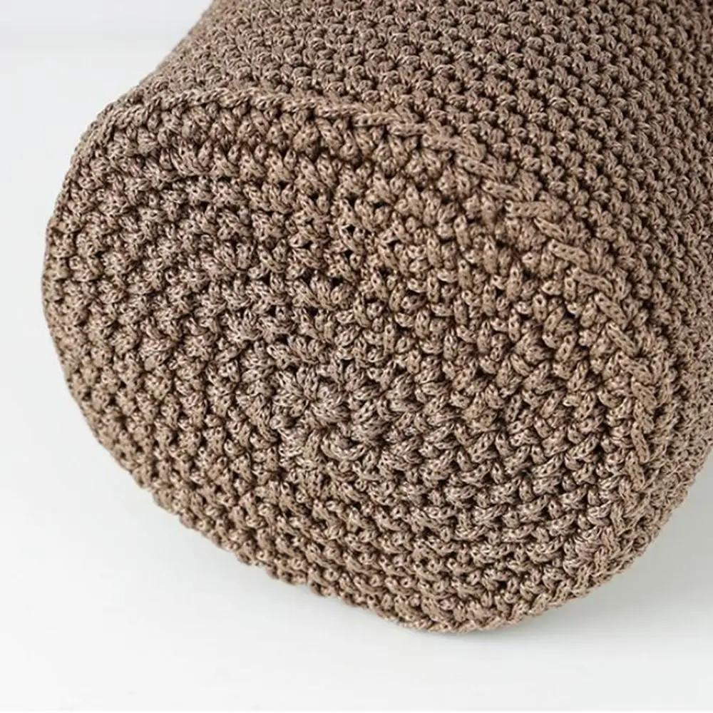 Handmade Cotton Rope Storage Basket Folding Round Wall Hanging Storage Basket Space Saving Cosmetics Storage Bins Home Decor