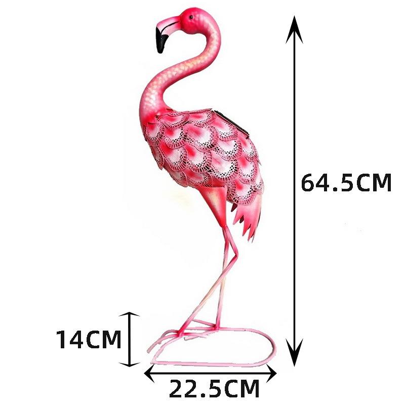 

Садовое украшение «Кованый фламинго на солнечной батарее»