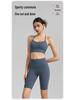 Autumn 2025 Women's Two-Piece Fitness Set: Lycra Yoga Capris & Sports Bra