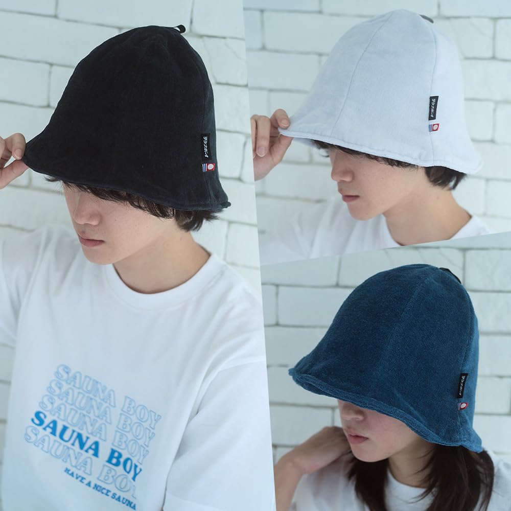 Sauna Sauna Sauna Öffentlich Heißer Stein Saugfähig Wärme Wärme Haar Kopfhaut Sauna Schwarzer Hut, Junge, Hut, Zubehör, Bad, Bad, Hut, Kappe, Herren, Damen, Handtuch,