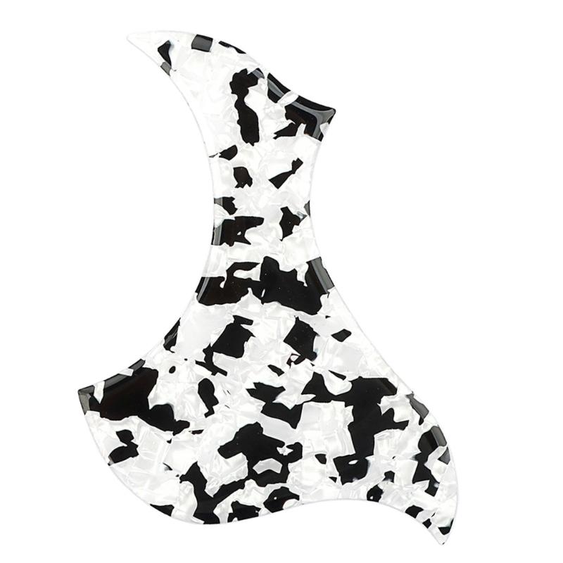 

Guitar Pickguard Sticker String Instrument Accessory PVC Texture Scratch Plate Guitar Back Plate for Guitar Lovers чёрный/белый