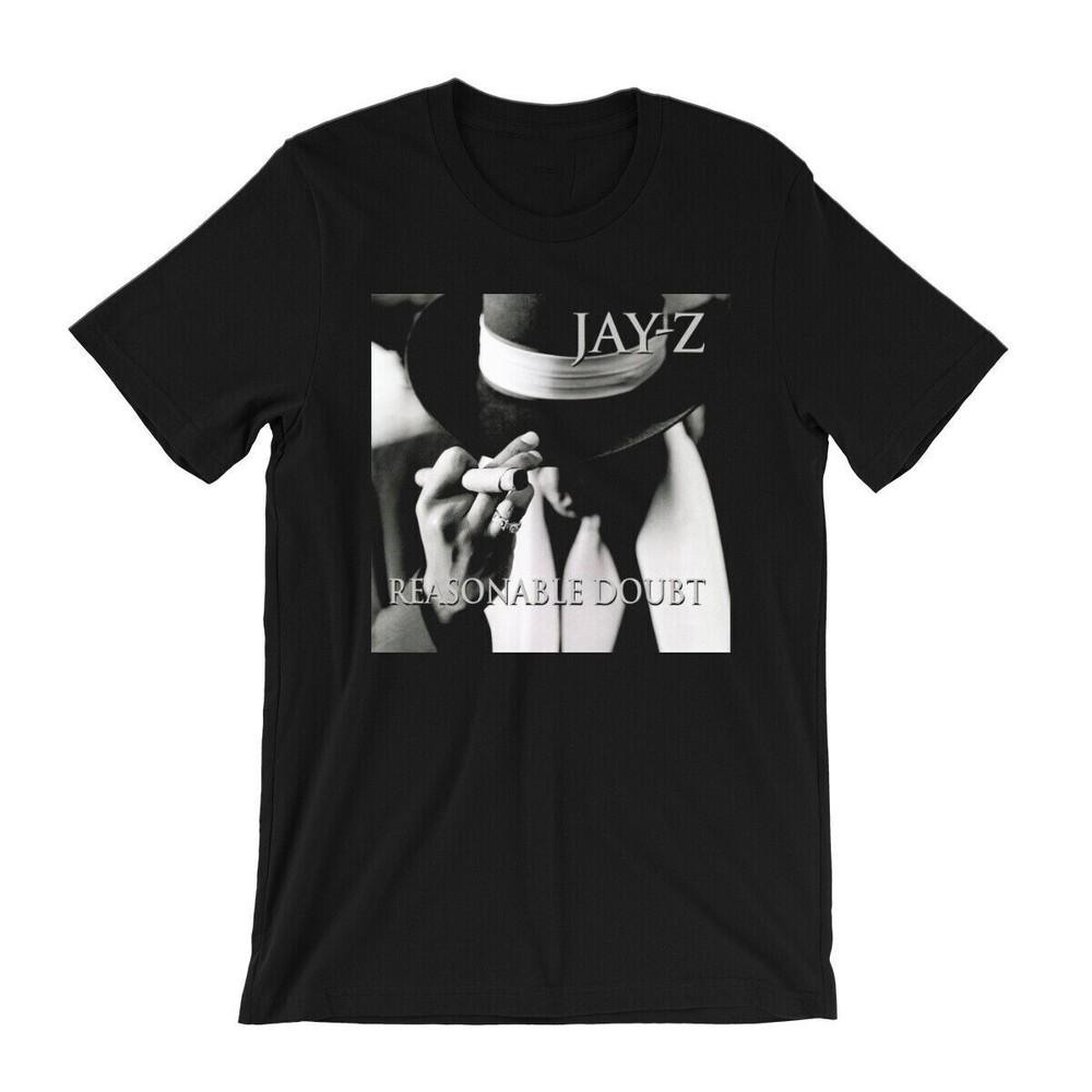 Vtg Jay-Z Reasonable Doubt Album Heavy Cotton Black Full Size Shirt BT198 Unisex T-Shirt XL